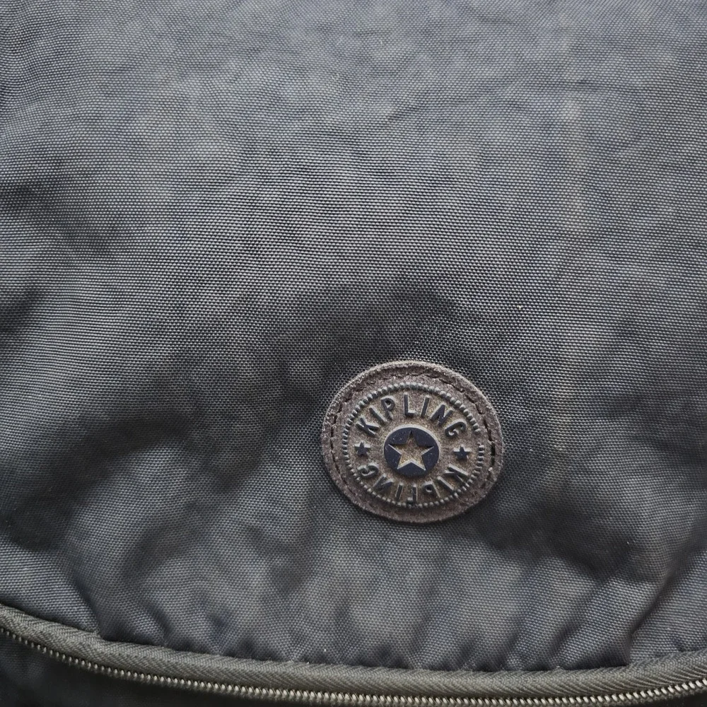 Kipling Kichirou Insulated Lunch Bag Blue Nylon Zip Around Shoulder‎ Strap